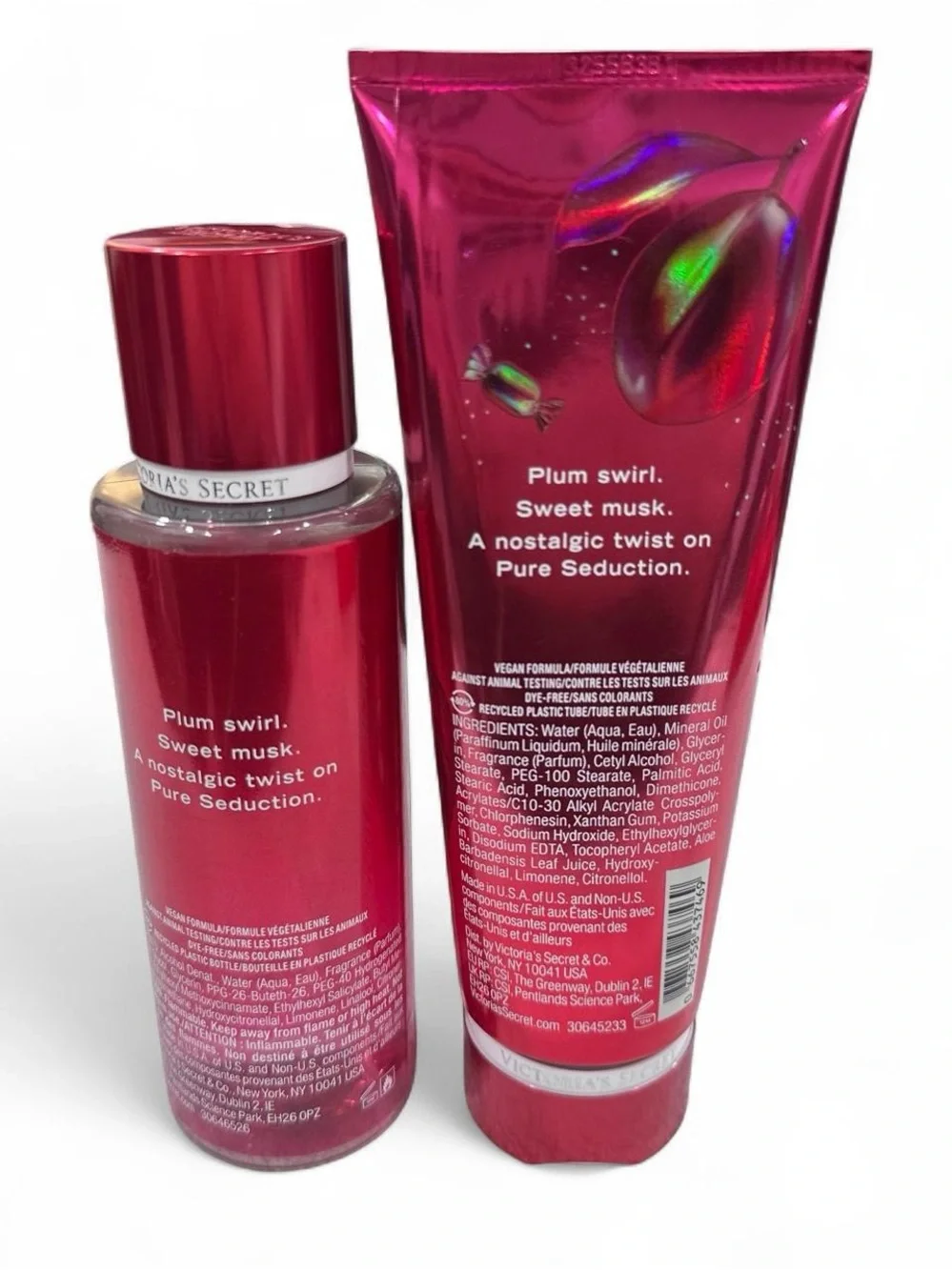 Victoria's Secret Pure Seduction Candied Body Mist & Lotion - Shiny Red